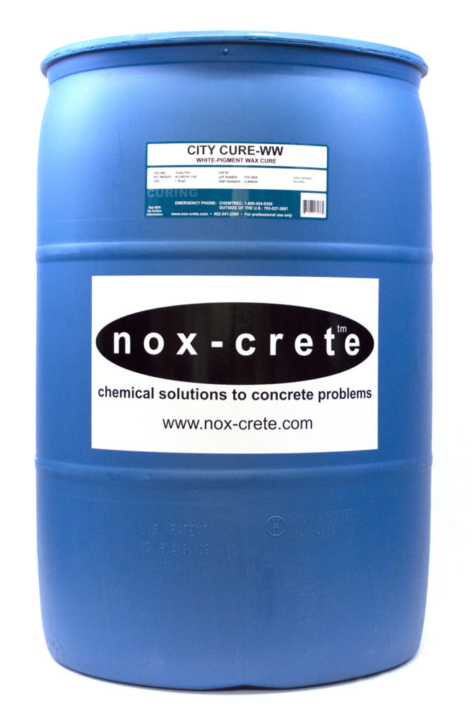 White Pigmented Wax Concrete Curing Compound City Cure - WW